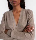 Loro Piana Ribbed-knit cashmere and silk cardigan