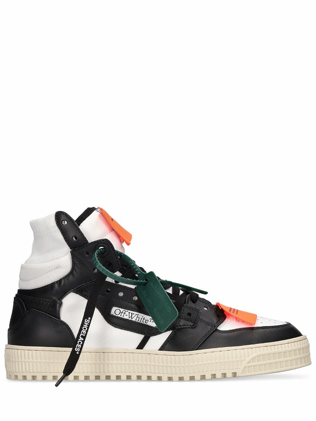 Photo: OFF-WHITE - 3.0 Off Court Leather High Top Sneakers