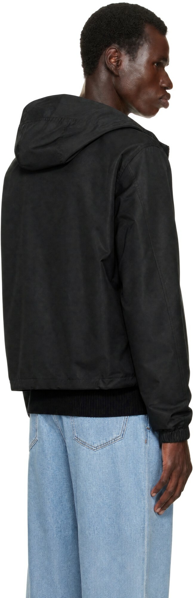 Givenchy Black Polyfaille Windbreaker Jacket