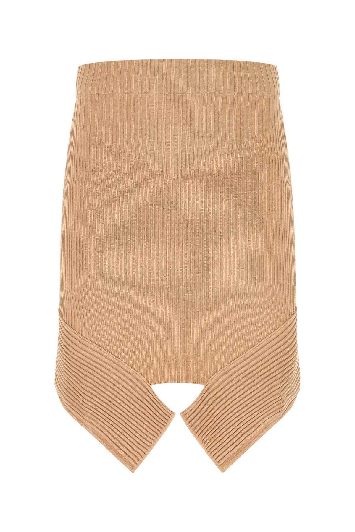 ANDREĀDAMO Skin Pink Stretch Viscose Blend Skirt