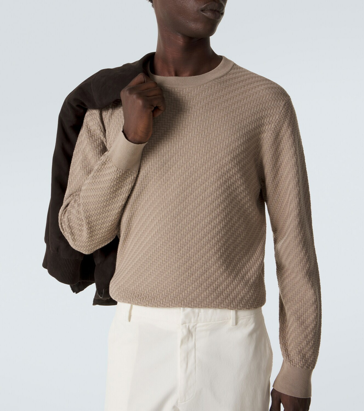 Brioni Cotton, silk, and cashmere sweater