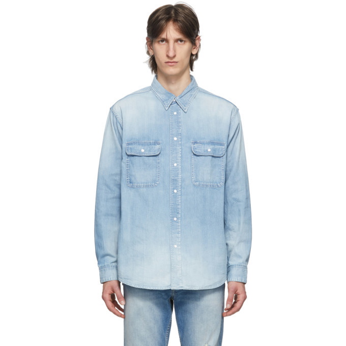 Photo: Visvim Blue Damaged Handyman Shirt