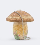 Judith Leiber Couture Mushroom Bella crystal-embellished clutch