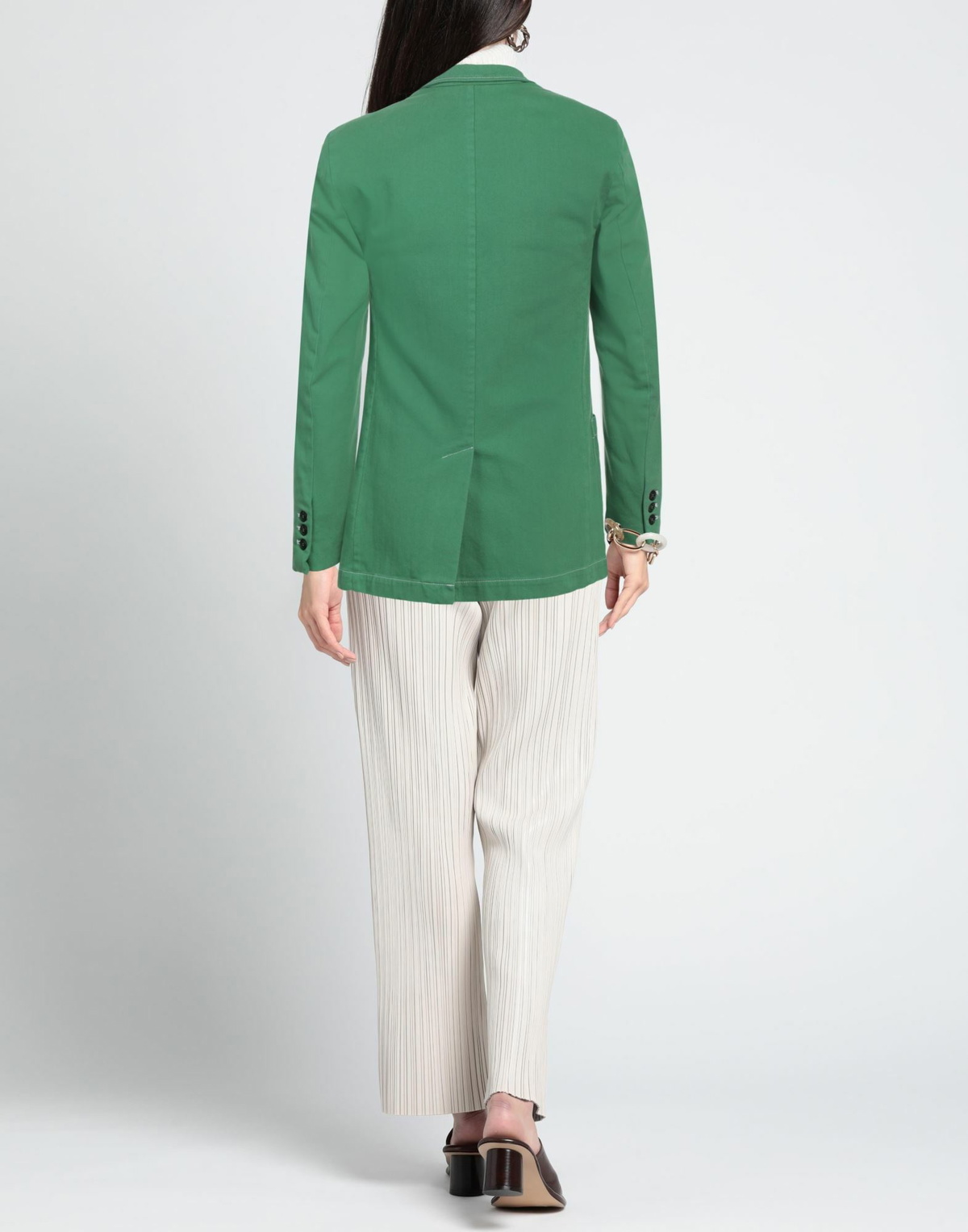 Msgm Womens Blazer in Green