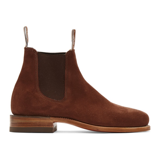Photo: R.M. Williams Brown Suede Classic Turnout Chelsea Boots