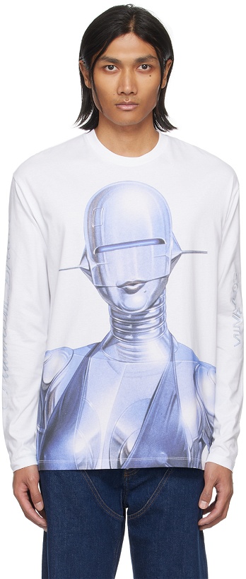 Photo: Stella McCartney White Sexy Robot Long Sleeve T-Shirt