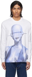 Stella McCartney White Sexy Robot Long Sleeve T-Shirt