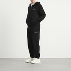 Moncler Men's Stripe Logo Zip Up Hoodie in Black