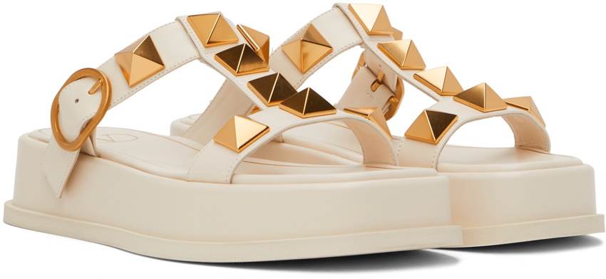 【VALENTINO GARAVANI】platform maxi stud サンダル Valentino Garavani Rockstud 45MM Flatform Sandals in