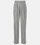 Tom Ford Striped silk straight pants