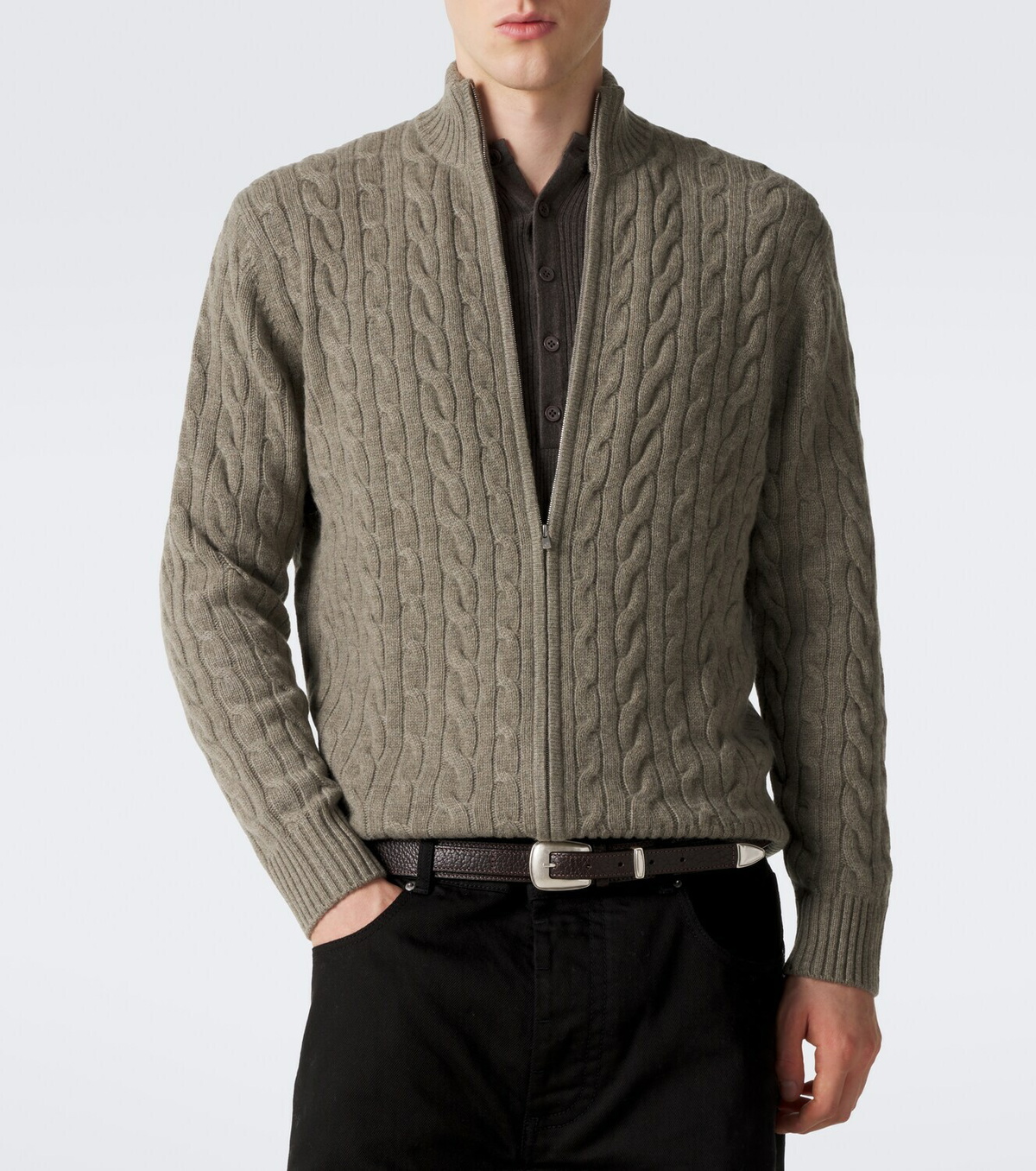 Arch4 Regent Street cable-knit cashmere cardigan