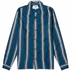 Corridor Men's Reverb Stripe Shirt in Blue