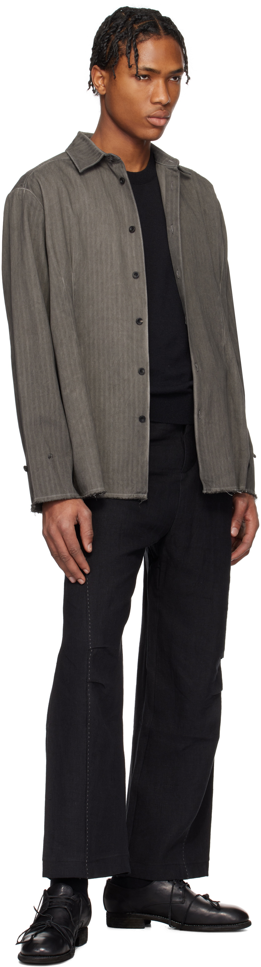 Professor.E Gray Dyed Shirt