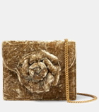 Oscar de la Renta Tro Mini velvet crossbody bag