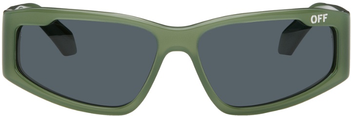 Photo: Off-White Green Kimball Sunglasses