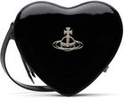 Vivienne Westwood Black Louise Heart Crossbody Bag
