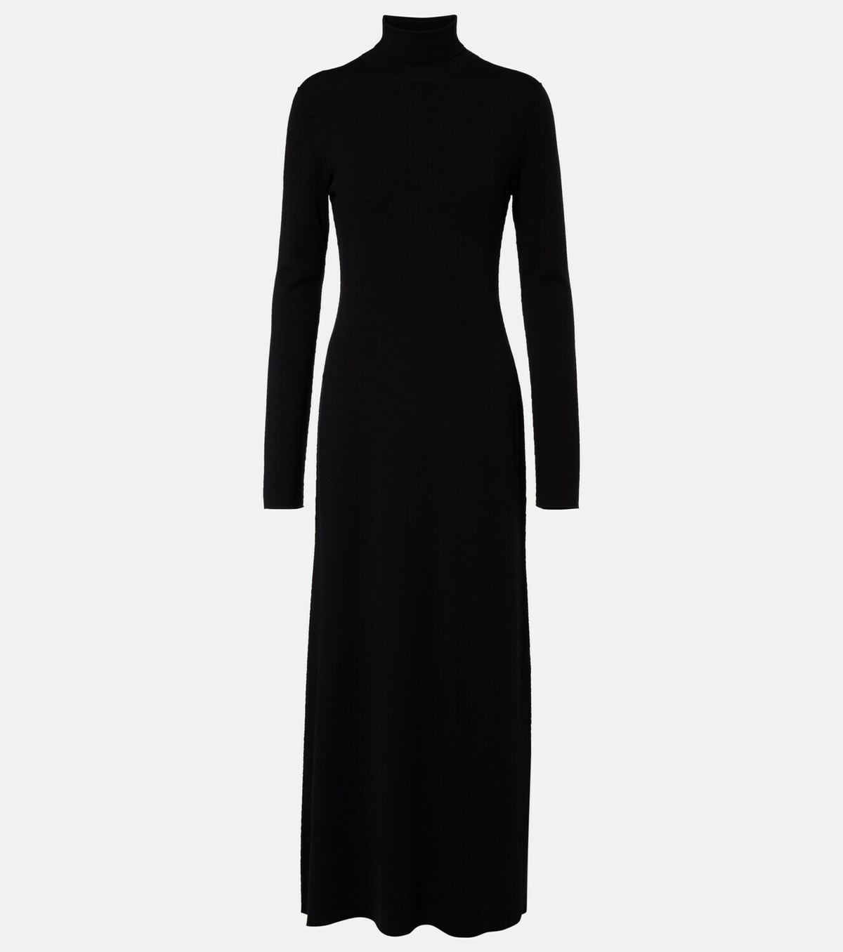 The Row Leoline turtleneck virgin wool maxi dress