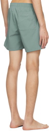 Rhude Green Printed Swim Shorts