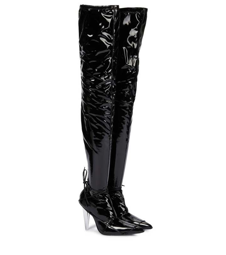 Photo: Peter Do - Over-the-knee latex boots