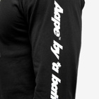 Men's AAPE New Face Long Sleeve T-Shirt in Black