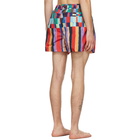 Paul Smith Multicolor Stripe Print Swim Shorts