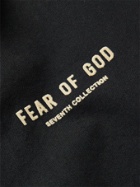 FEAR OF GOD - Logo-Flocked Cotton Jacket - Black