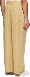 Solid Homme Beige Tucked Trousers