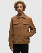 Les Deux Nash 2.0 Wool Hybrid Jacket Brown - Mens - Overshirts