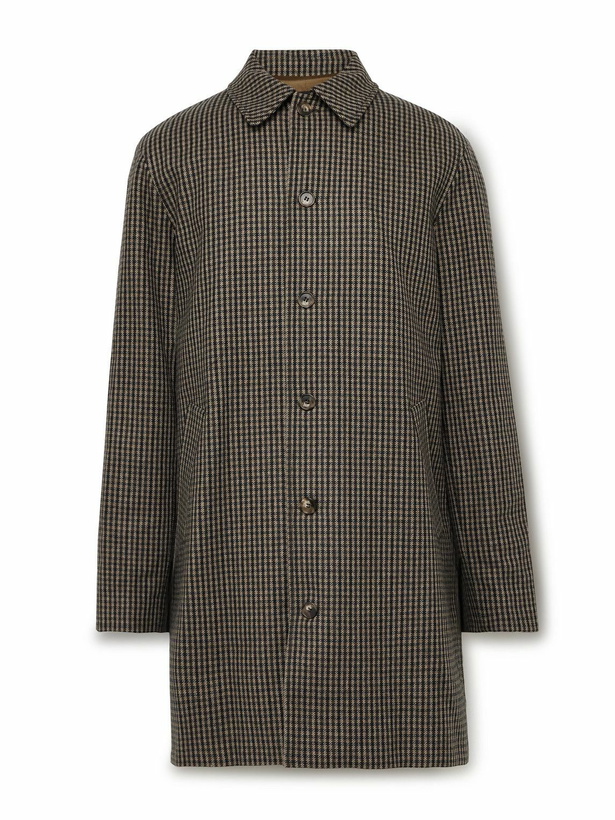 Photo: A.P.C. - Mac Paul Houndstooth Wool-Blend Coat - Brown