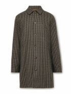 A.P.C. - Mac Paul Houndstooth Wool-Blend Coat - Brown