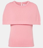 Carolina Herrera Caped wool and cashmere top