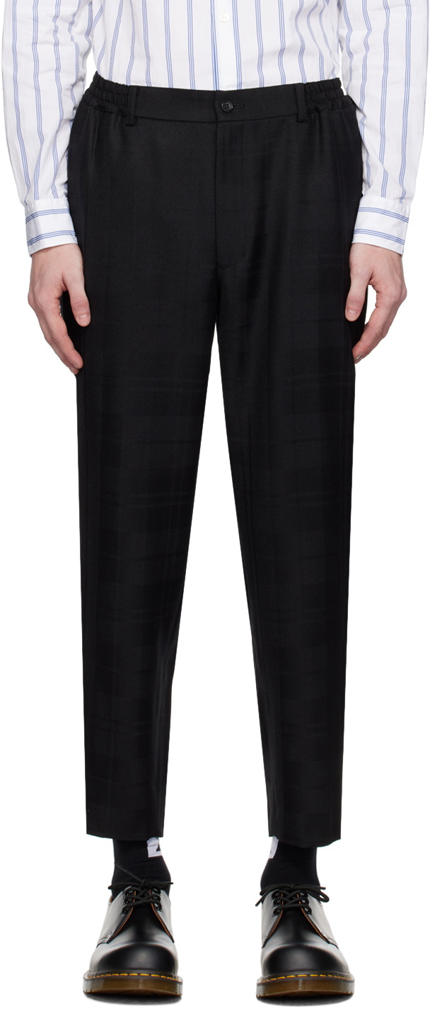 Comme des Garçons Homme Deux Black Check Trousers