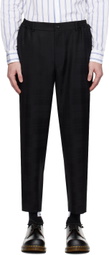 Comme des Garçons Homme Deux Black Check Trousers