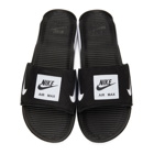 Nike Black and White Air Max 90 Slides