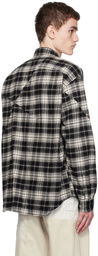 UNDERCOVER Black Check Shirt