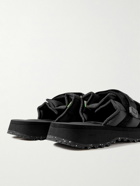 Suicoke - Moto-Puff Webbing-Trimmed Padded Shell Slides - Black