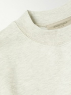 FEAR OF GOD ESSENTIALS - Logo-Flocked Cotton-Blend Jersey Sweatshirt - Neutrals