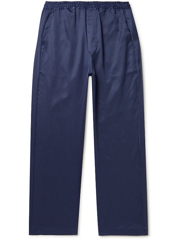 Photo: CDLP - Home Satin-Trimmed Lyocell Pyjama Trousers - Blue