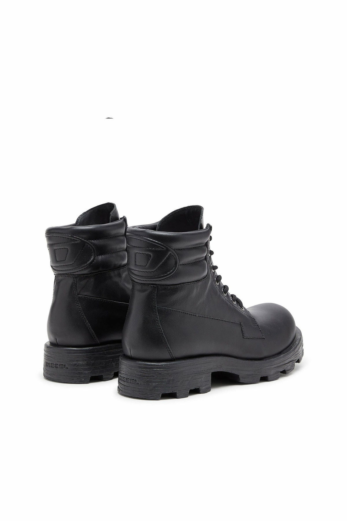 Diesel D-Hammer - Combat boots in leather - Boots Mens in Black