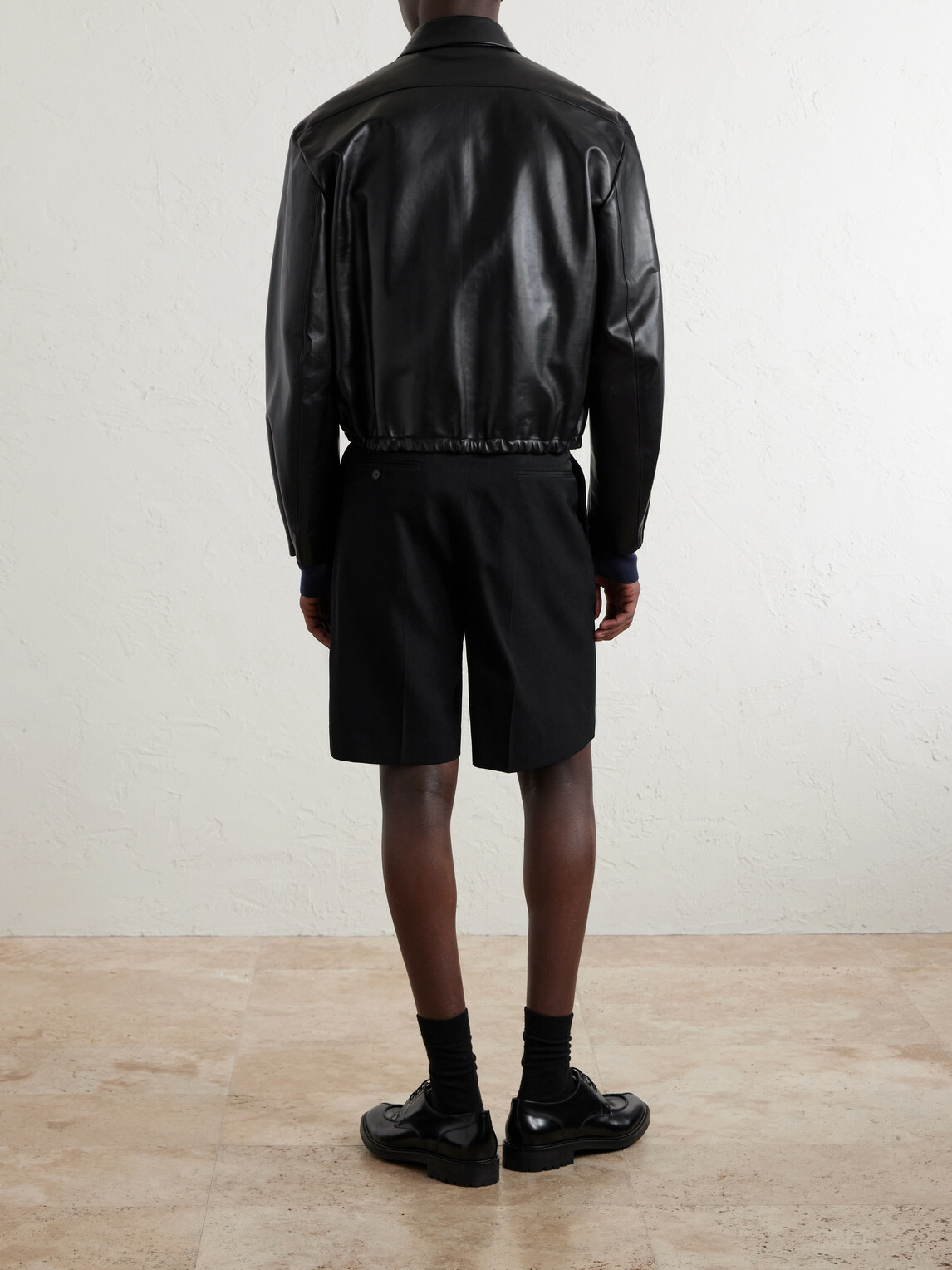 Jil Sander - Leather Jacket - Black