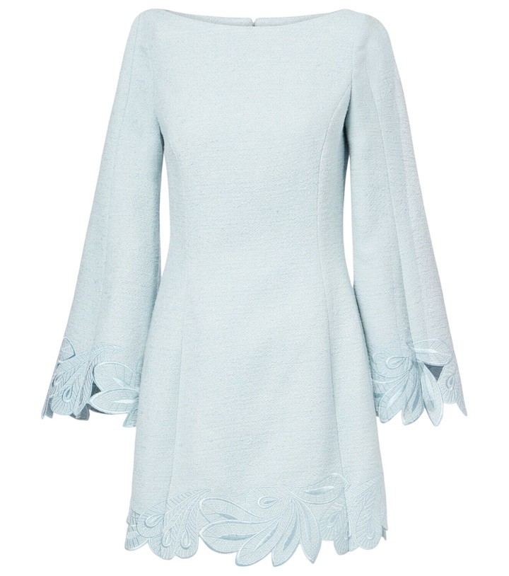 Photo: Oscar de la Renta Cotton and wool-blend tweed minidress