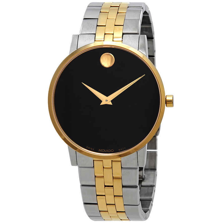 Photo: Movado Museum Classic Black Dial Two-tone Mens Watch 0607200