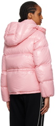 Moncler Pink Abbaye Down Jacket