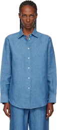 Róhe Blue Classic Chambray Shirt