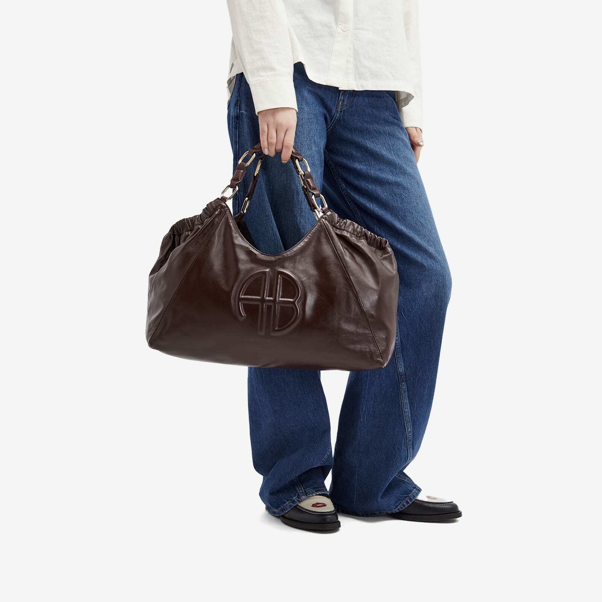 Anine Bing Women's Medium Kate Tote in Burgundy ANINE BING