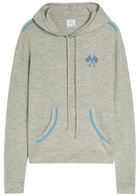 AN-Y1 H Vita Fine-knit Hooded Cashmere Jumper Grey