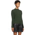 Victoria Beckham Green Wool and Cashmere Sweater