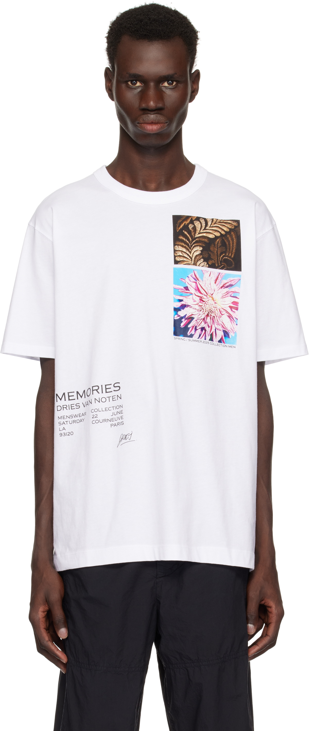 DRIES VAN NOTEN  Tシャツ ホワイト XSサイズ Dries Van Noten Basic Cotton T-Shirts - White | 2611311003600