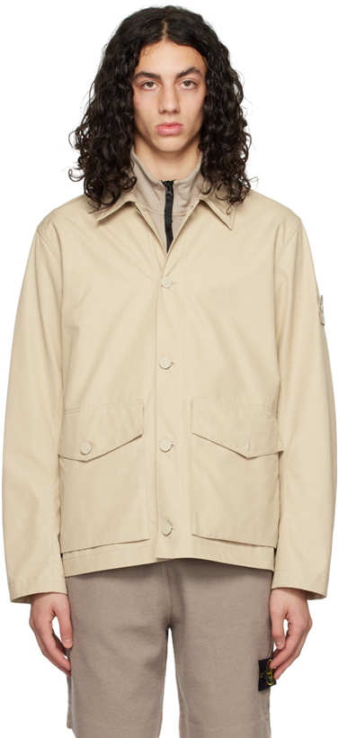 Photo: Stone Island Beige Monochromatic Jacket