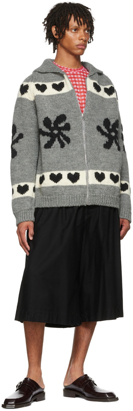 Molly Goddard Gray Eddie Cardigan Molly Goddard